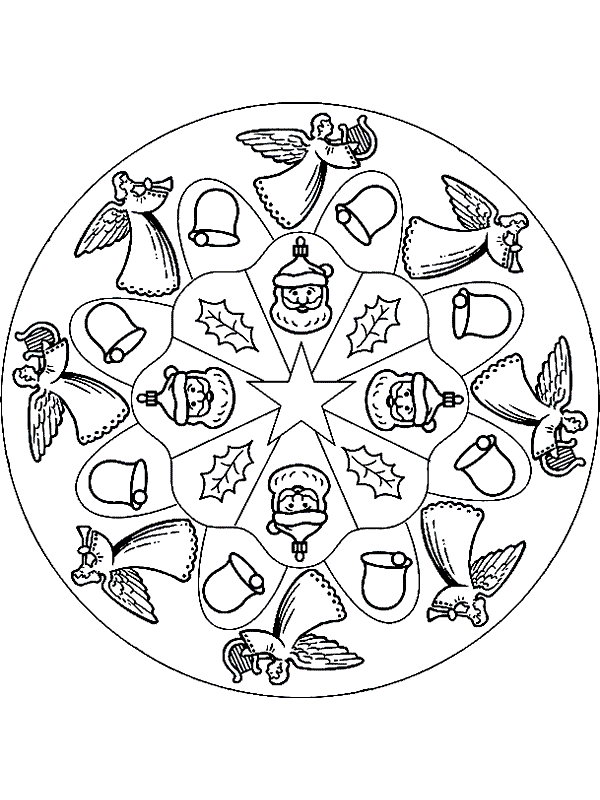 Mandala Kerst Kleurplaten 2025 Kary Beatrix